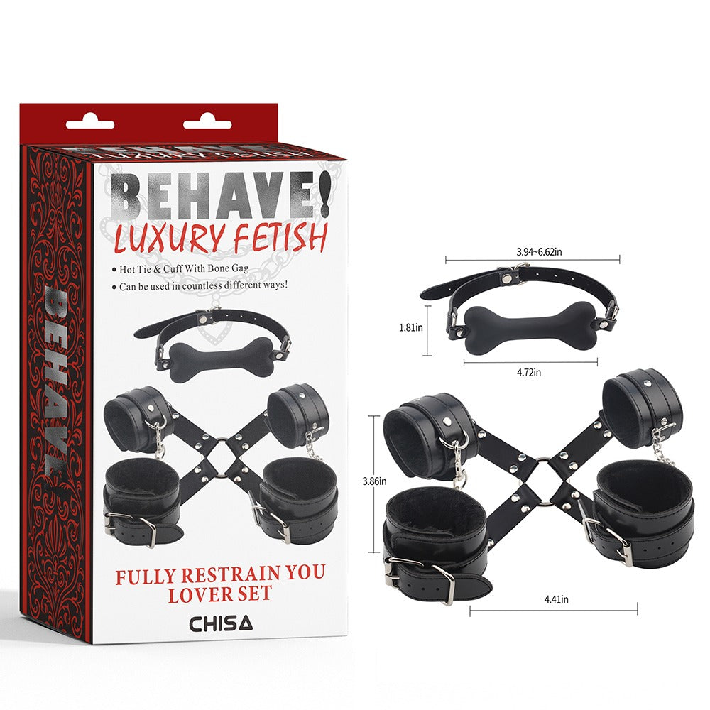 Behave! Luxury Fetish Fully Restrain You Lover Set