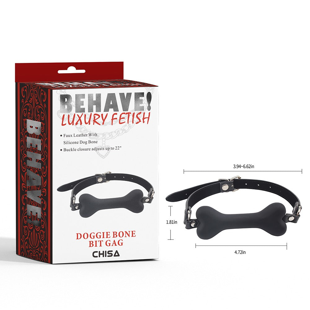 Behave! Luxury Fetish Doggie Bone Bit Gag