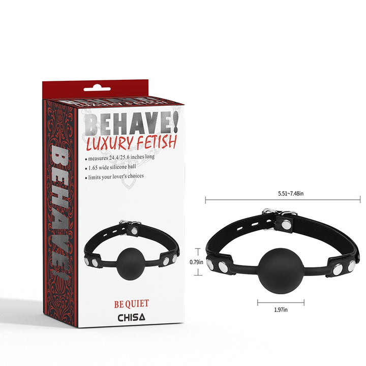 Behave! Luxury Fetish Be Quiet Ball Gag