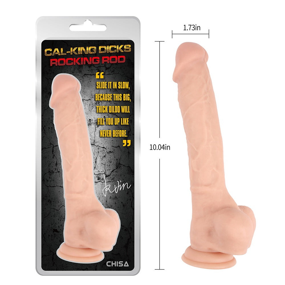 Cal-King Cocks Rocking Rod 8" Dildo with Balls