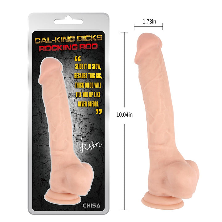 Cal-King Cocks Rocking Rod 8" Dildo with Balls