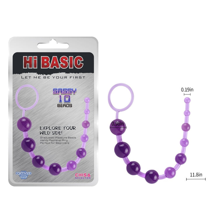 Hi-Basic Sassy Anal Beads - Anal Beads - Australia - Sexy Devil