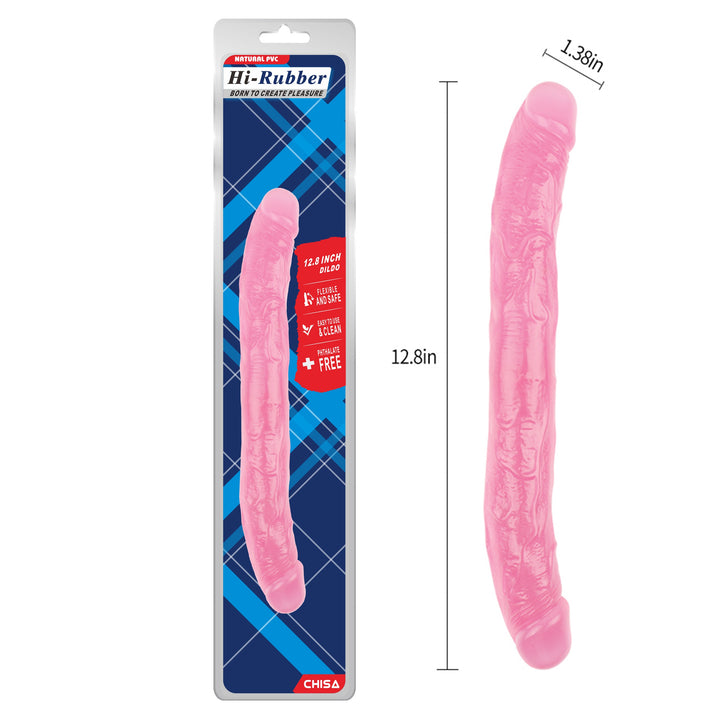 Hi Rubber 12.8" Double Ended Dildo