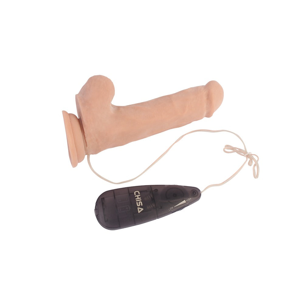 T-Skin Basics Realistic 7.8" Vibrating Dildo