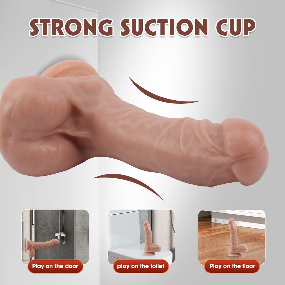 Fashion Dude Dual Density 7.9" Dildo with Balls