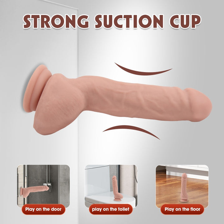 Fashion Dude Dual Density 9.9" Dildo with Balls