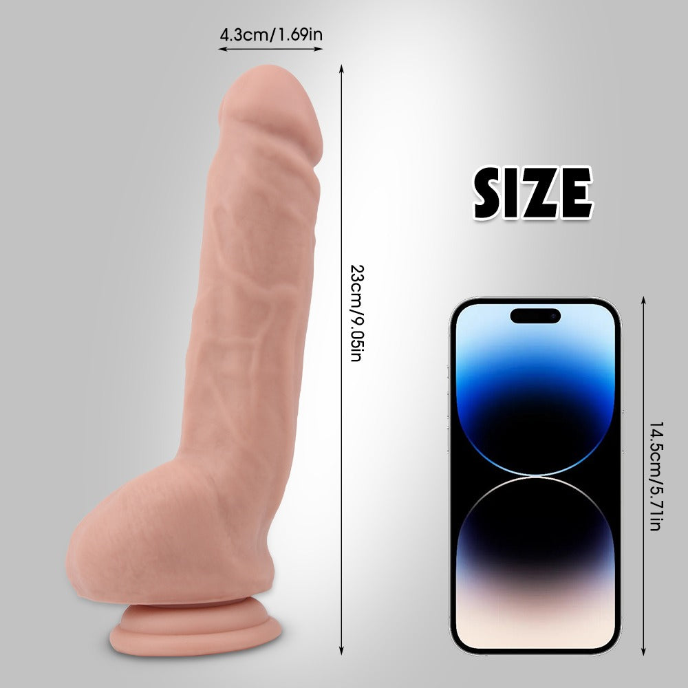 Fashion Dude Dual Density 9.9" Dildo with Balls
