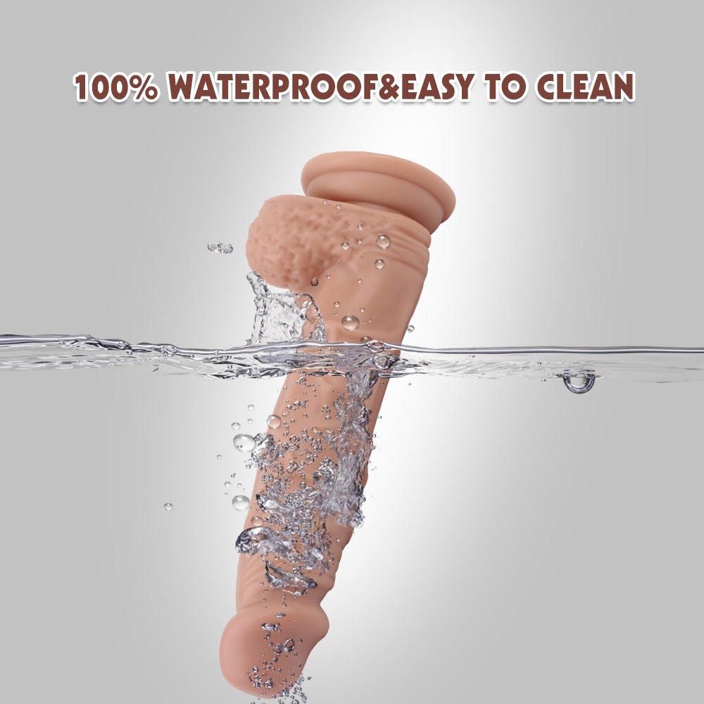 Fashion Dude Dual Density 8.5" Dildo with Balls