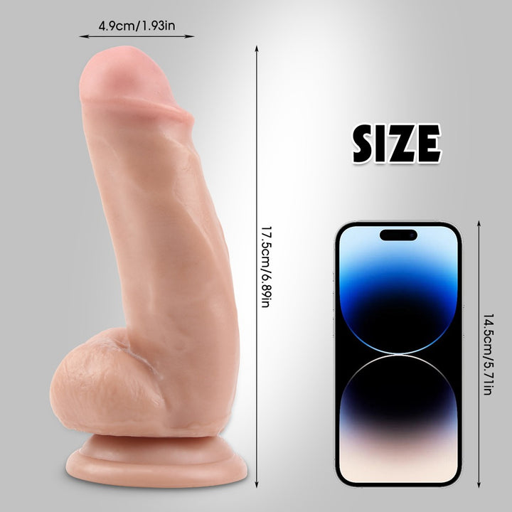 Fashion Dude Dual Density 6.9" Dildo with Balls