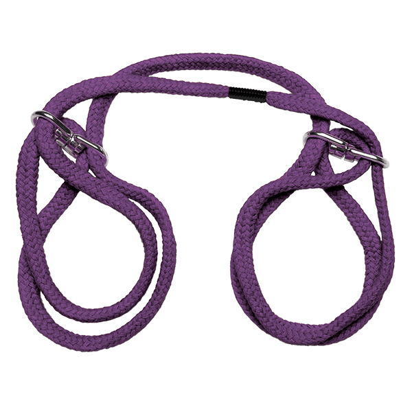 Doc Johnson Japanese Style Bondage Wrist or Ankle Cuffs - Purple
