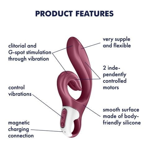 Satisfyer Love Me Rechargeable Rabbit Vibrator - Red