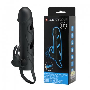 Pretty Love  5.5" Vibrating Extender Penis Sleeve