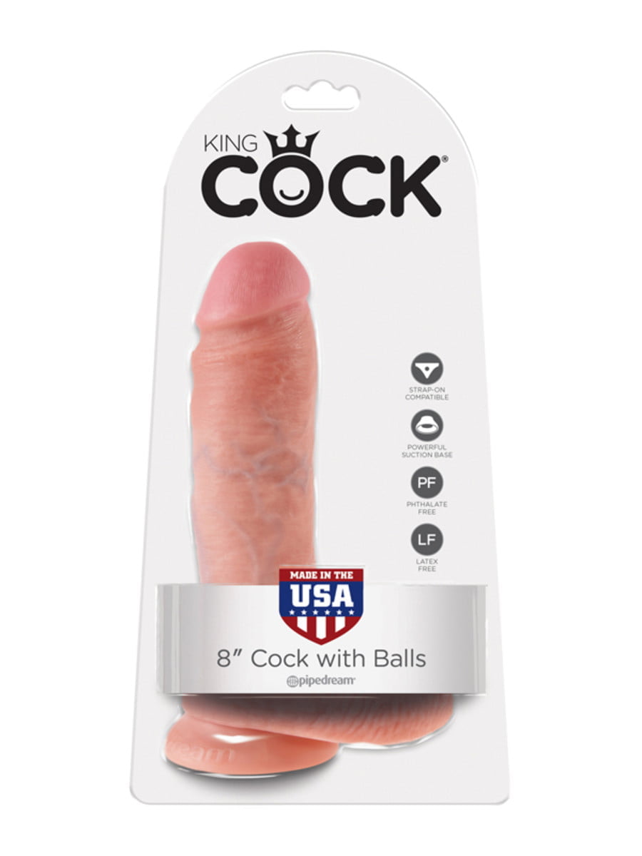 King Cock 8 Inch Cock with Balls-0