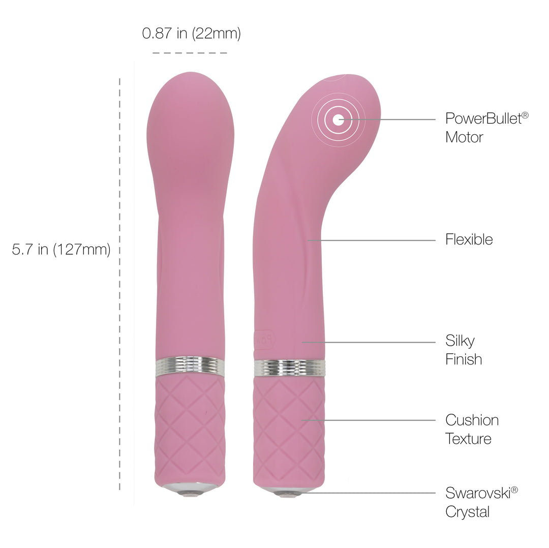 BMS Pillow Talk Racy G-Spot Rechargeable Vibrator - Pink