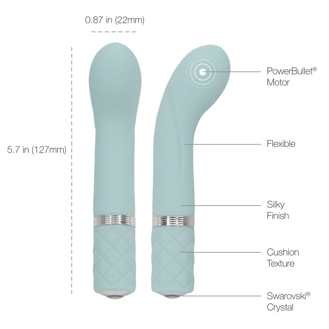 BMS Pillow Talk Racy G-Spot Rechargeable Vibrator - Teal