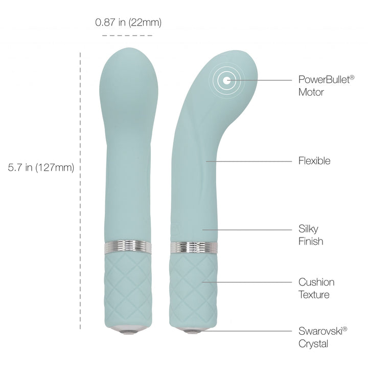 Pillow Talk Racy G-Spot Vibrator Teal