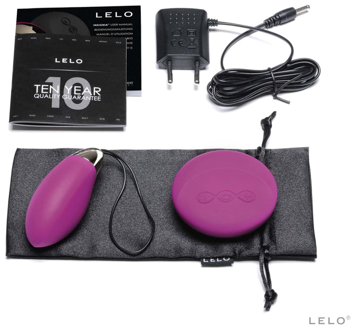 Lelo LYLA 2 Rechargeable Remote Vibrating Bullet - Deep Rose