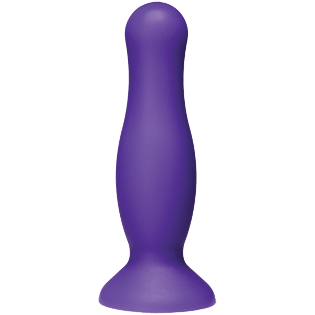 Doc Johnson American Pop! Mode 4.5" Silicone Anal Plug - Purple