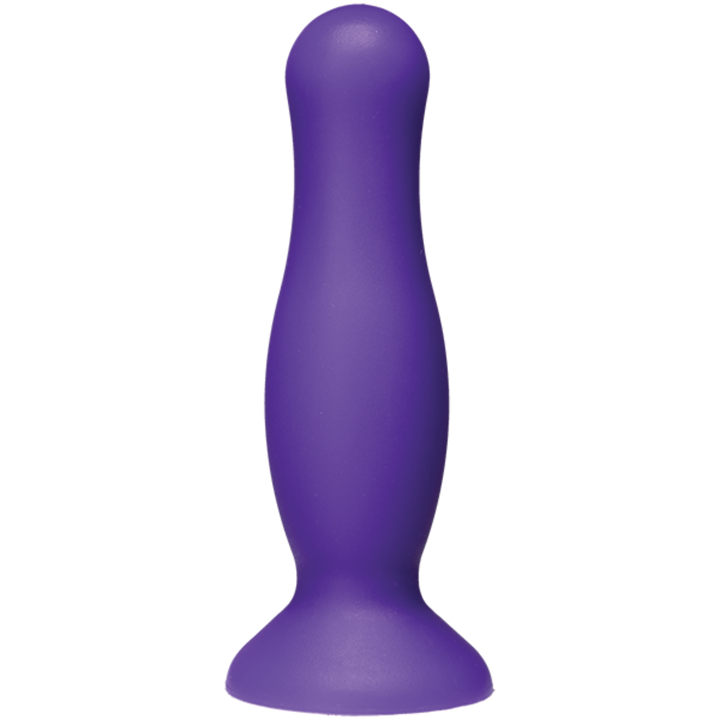 Doc Johnson American Pop! Mode 4.5" Silicone Anal Plug - Purple