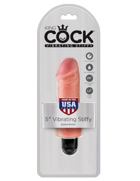 Pipedream King Cock 5" Vibrating Stiffy - Light