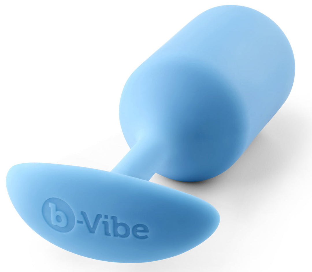 b-Vibe Snug Plug 3 Weighted Silicone Anal Plug - Teal