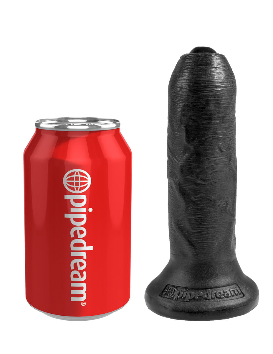 Pipedream King Cock 6" Uncut Realistic Cock - Black