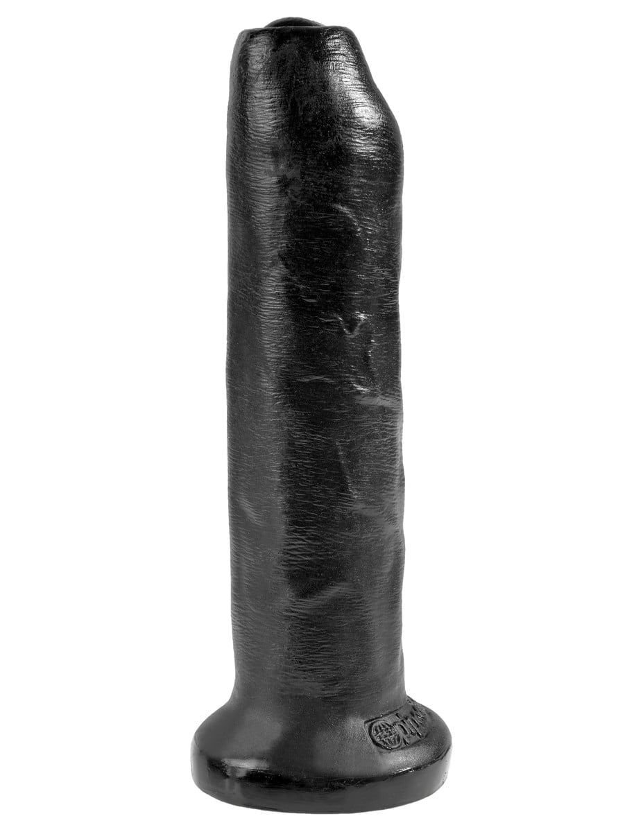 King Cock 7" Uncut Realistic Cock - Black