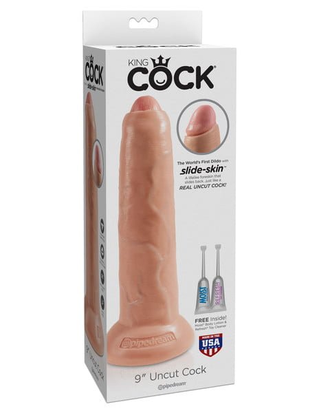 King Cock 9 Inch Uncut Cock-0