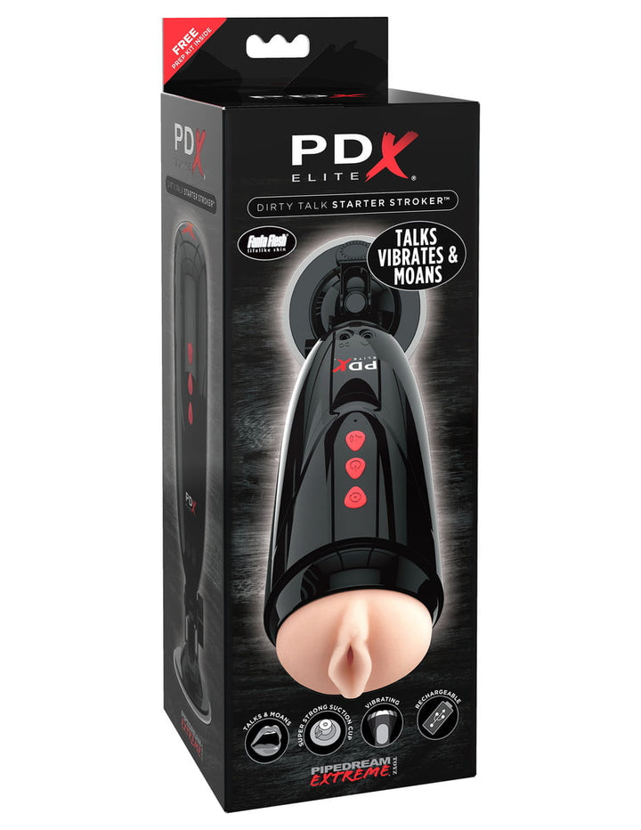 PDX Elite Dirty Talk Starter Stroker-0