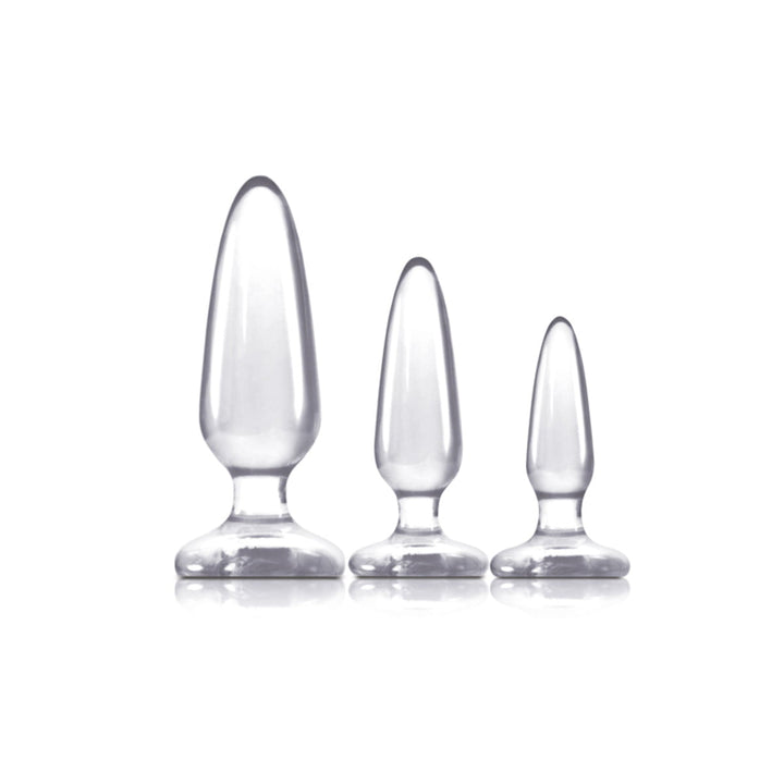 NS Novelties Jelly Rancher Trainer Kit 3 x Pleasure Plugs - Clear