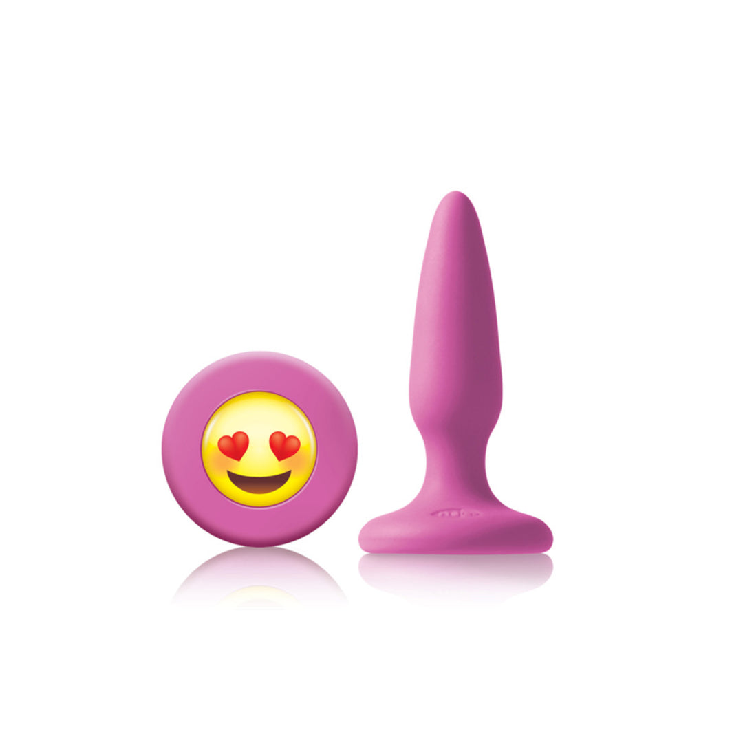 NS Novelties Mojis #OMG Silicone Butt Plug - Pink