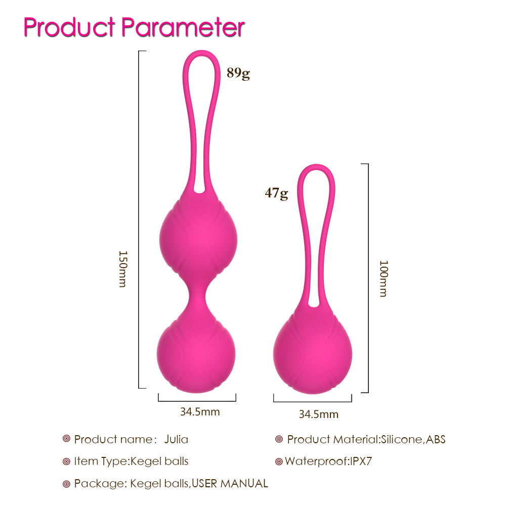 y.Love Julia-Fit 2pc Dewdrop Weighted Kegel Set 2pc - Kegel Balls - Australia - Sexy Devil