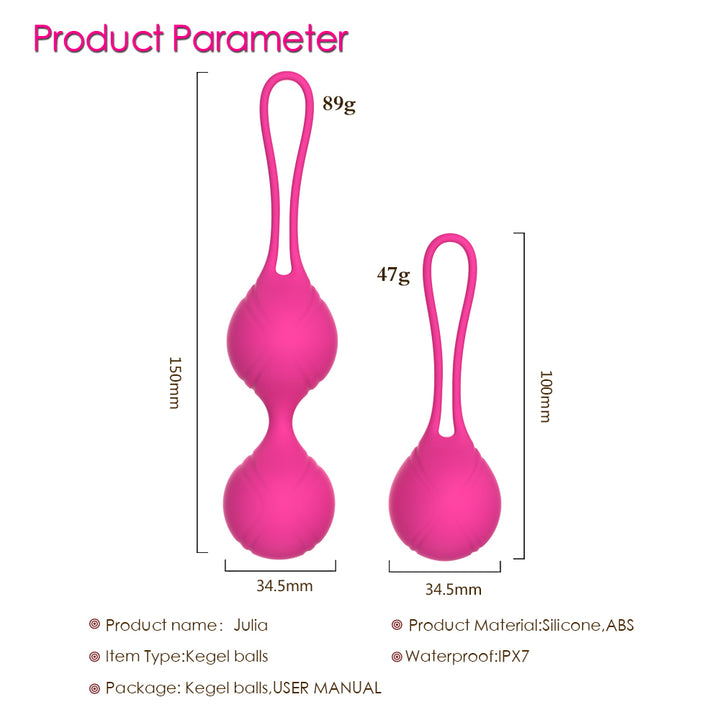 y.Love Julia-Fit 2pc Dewdrop Weighted Kegel Set 2pc - Kegel Balls - Australia - Sexy Devil