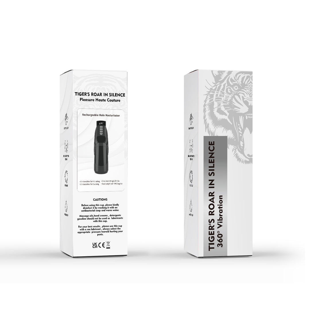 Tigers Roar Rechargeable 360° Vibration & Sucking Vagina Masturbator - Masturbator - Australia - Sexy Devil