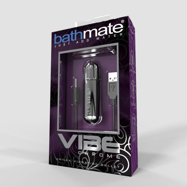 Bathmate Vibe Powerful Rechargeable Bullet Vibrator - Chrome