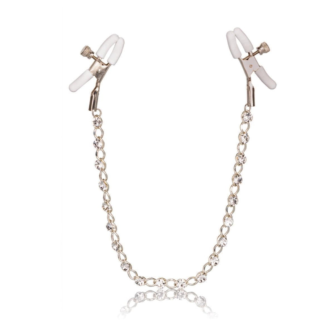 Nipple Play Crystal Chain Nipple Clamps-10685