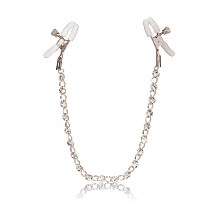 Nipple Play Crystal Chain Nipple Clamps-10685