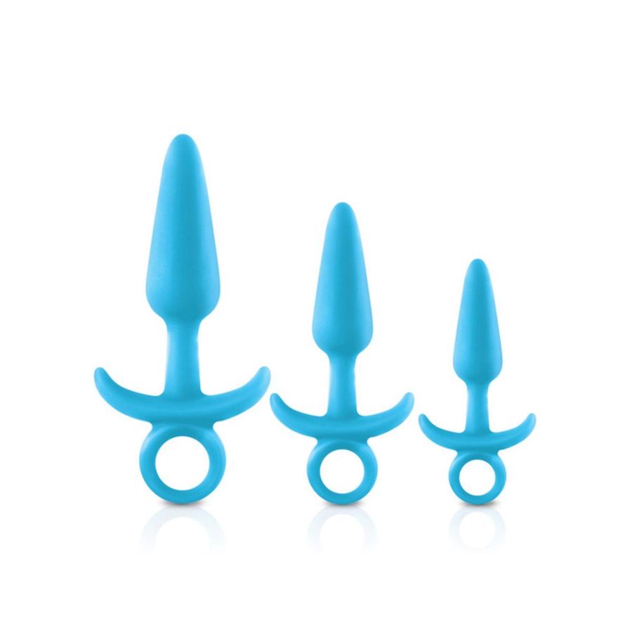 NS Novelties Firefly Silicone Prince Anal Trainer Kit - Blue