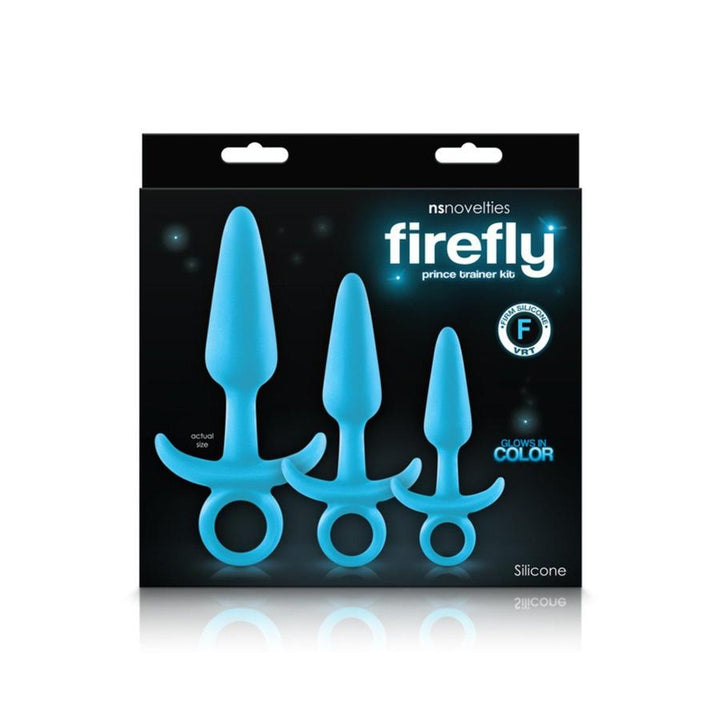 NS Novelties Firefly Silicone Prince Anal Trainer Kit - Blue