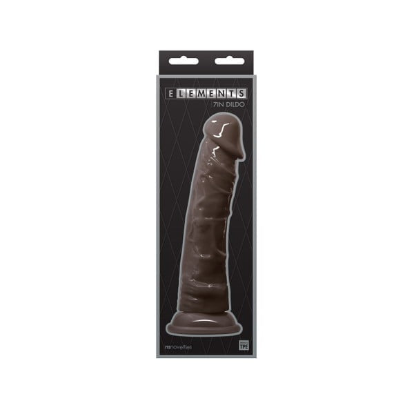 NS Novelties Elements 7" Dildo - Black