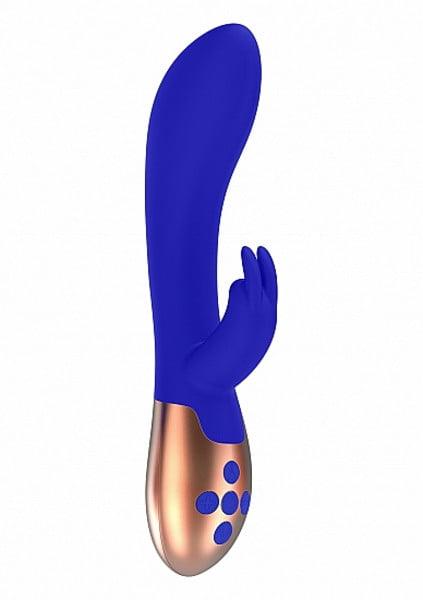 Elegance Opulent Heating Rabbit Vibrator - Blue