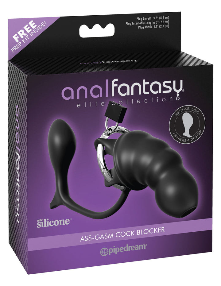 Anal Fantasy Elite Ass-Gasm Cock Blocker-0