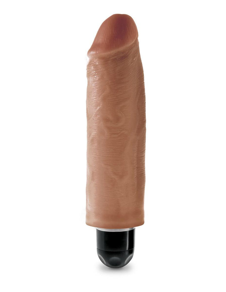Pipedream King Cock 6" Vibrating Stiffy - Tan