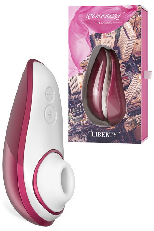 Womanizer Liberty Rechargeable Clitoral Stimulator - Wine