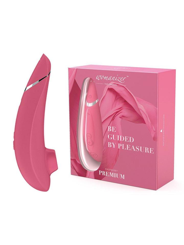 Womanizer Premium Rechargeable Clitoral Stimulator - Raspberry