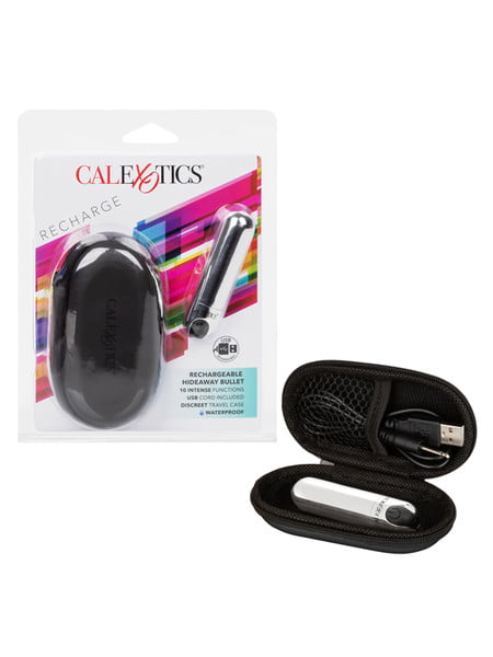 CalExotics Rechargeable Hideaway Bullet - Silver