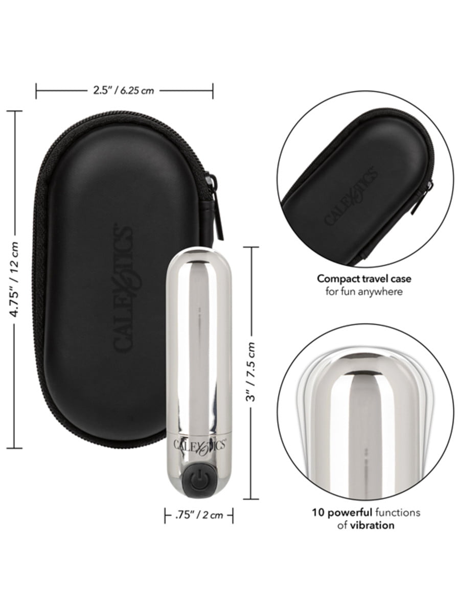 CalExotics Rechargeable Hideaway Bullet - Silver