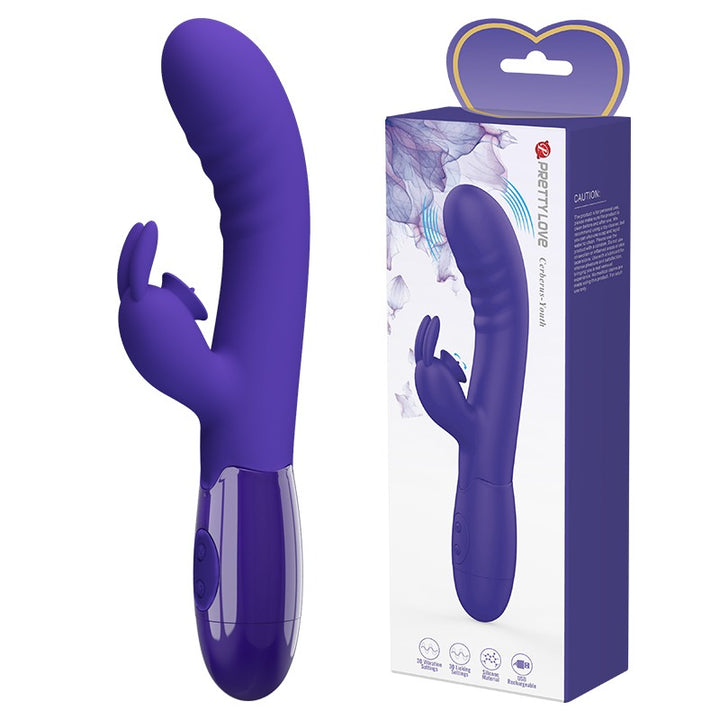 Pretty Love Cerberus Vibrating & Licking G-Spot Rabbit Vibrator