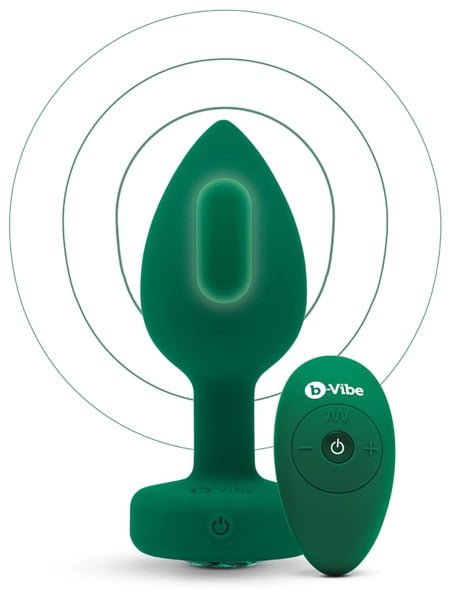 b-Vibe Vibrating Jewels Remote Control Butt Plug M/L