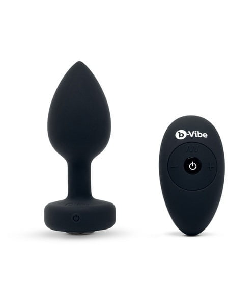 b-Vibe Vibrating Jewels Remote Control  Butt Plug M/L